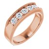 14K Rose .75 CTW Diamond Mens Ring Ref 14769497